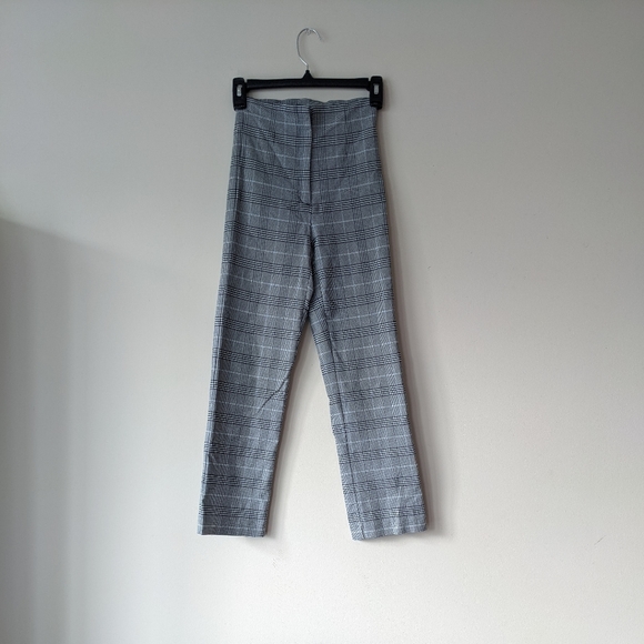 Grey plaid trousers - Picture 1 of 4